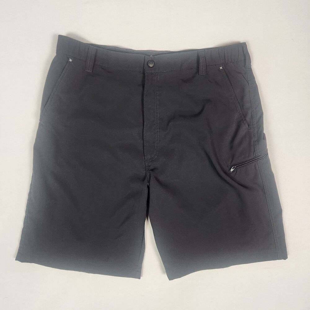 Wrangler Outdoor Cargo Shorts Mens 38 Black Stretch Hiking Utility